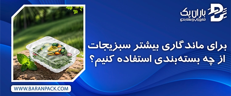 برای ماندگاری بیشتر سبزیجات از چه بسته‌بندی استفاده کنیم | صنایع چاپ و بسته بندی باران پک